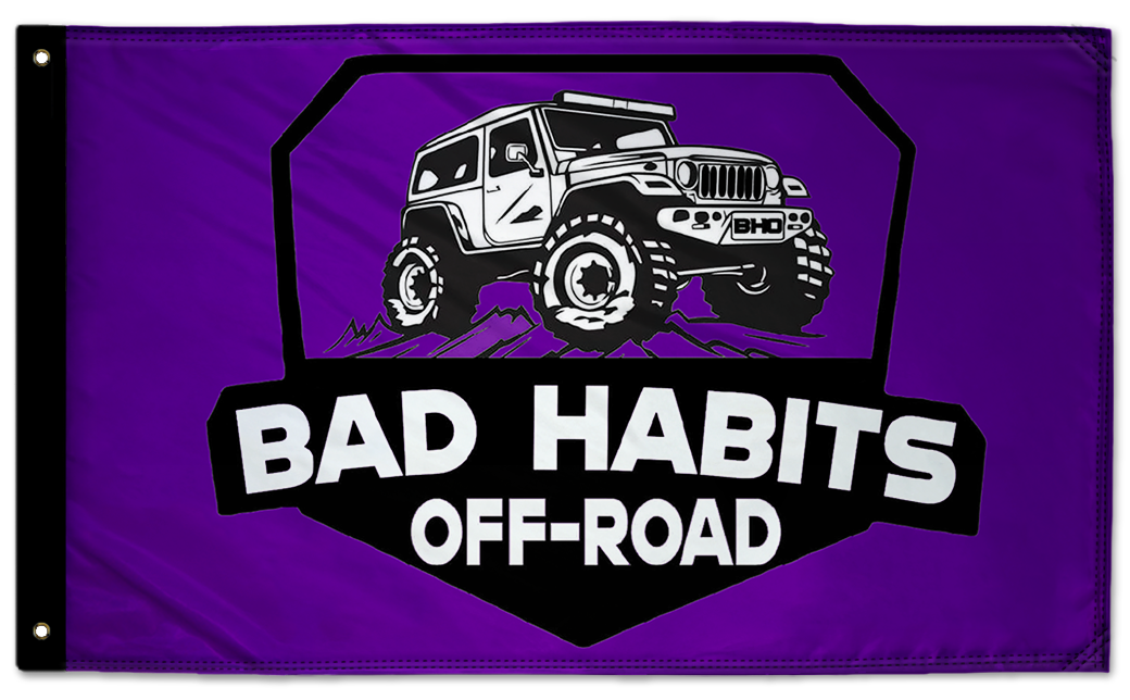 Bad Habits Off-Road Flag 3'x5' Double-Sided Flag