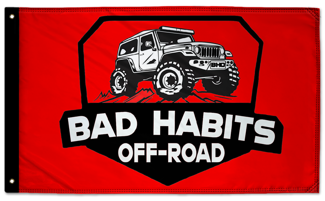 Bad Habits Off-Road Flag 3'x5' Double-Sided Flag