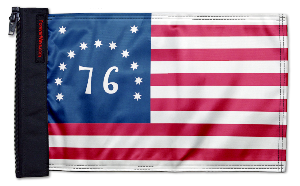 Bennington 12"x18" Forever Wave Flag for Jeep Wrangler YJ 1986-1995
