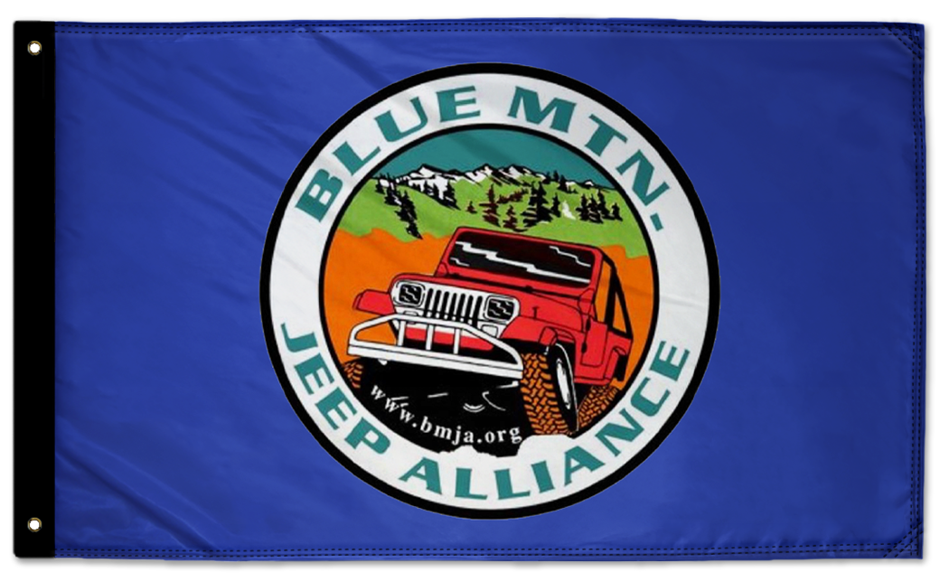 Blue Mountain Jeep Alliance Flag 3'x5' Double-Sided Flag