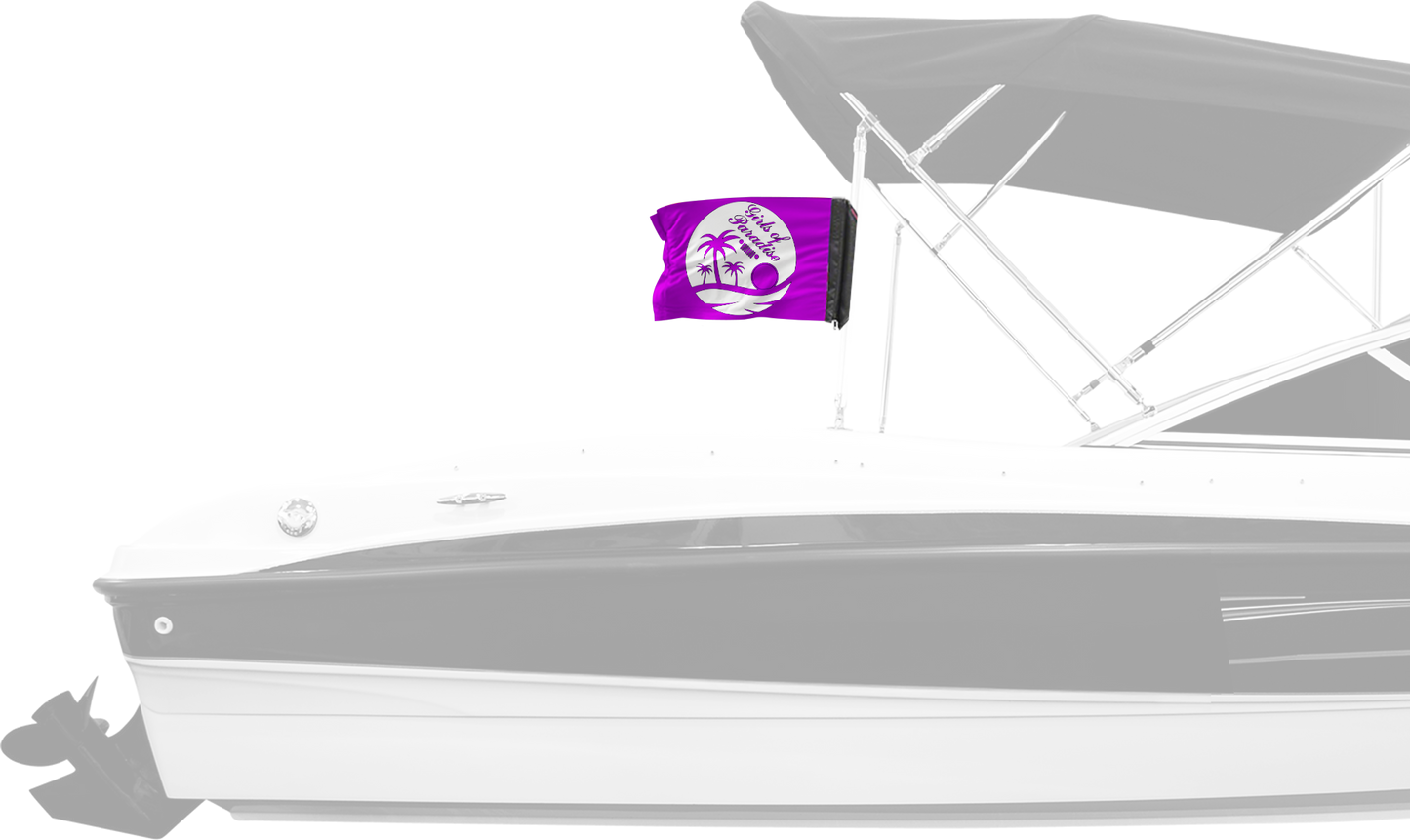 Girls Of Paradise 12"x18" Forever Wave Flag