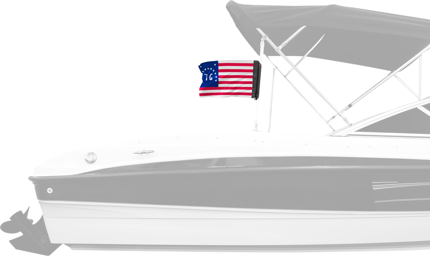 Bennington 12"x18" Forever Wave Flag for Boats