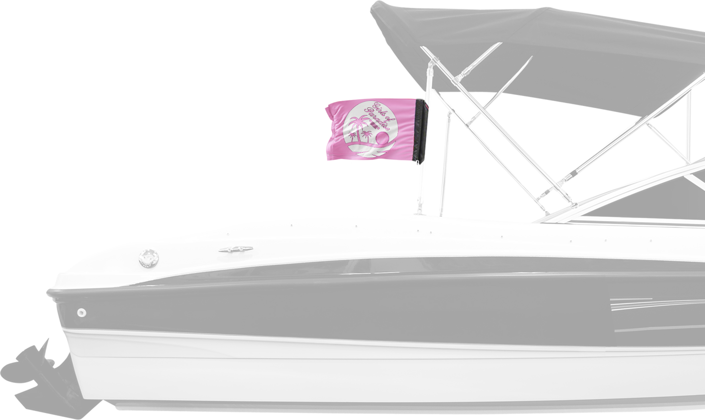 Girls Of Paradise 12"x18" Forever Wave Flag for Boats