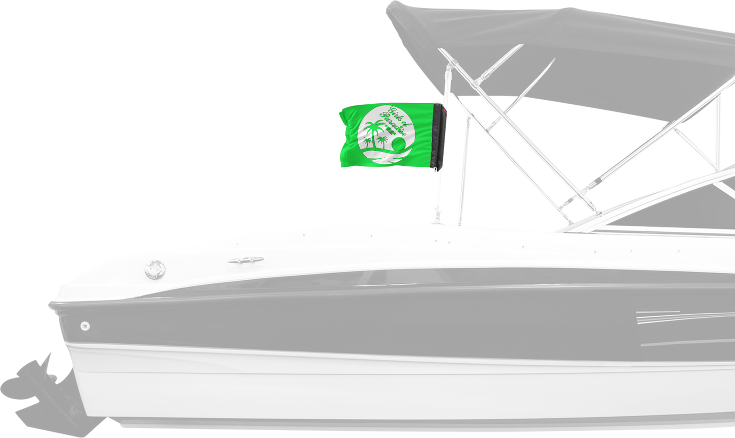 Girls Of Paradise 12"x18" Forever Wave Flag