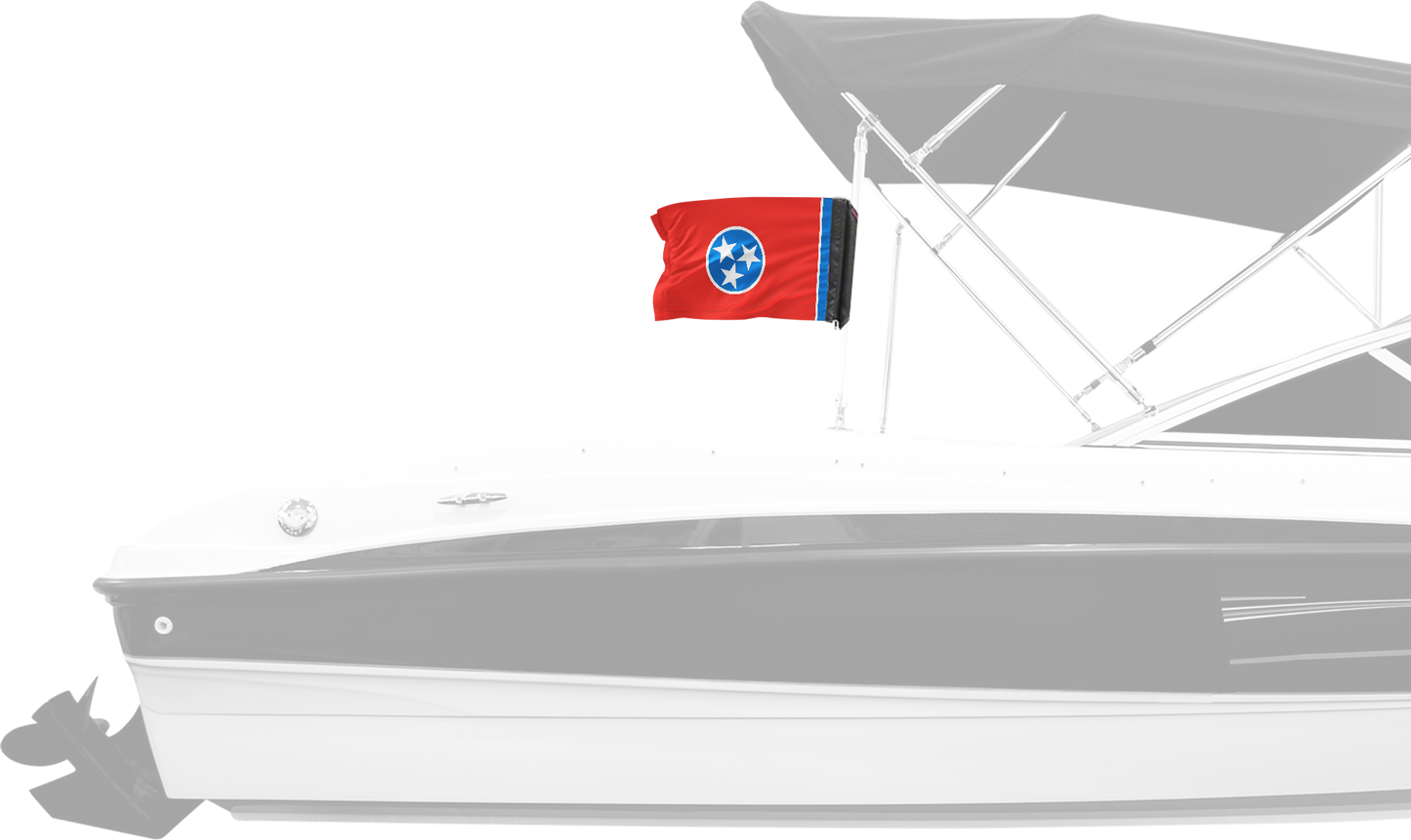 State Flag Tennessee 12"x18" Forever Wave Flag for Boats