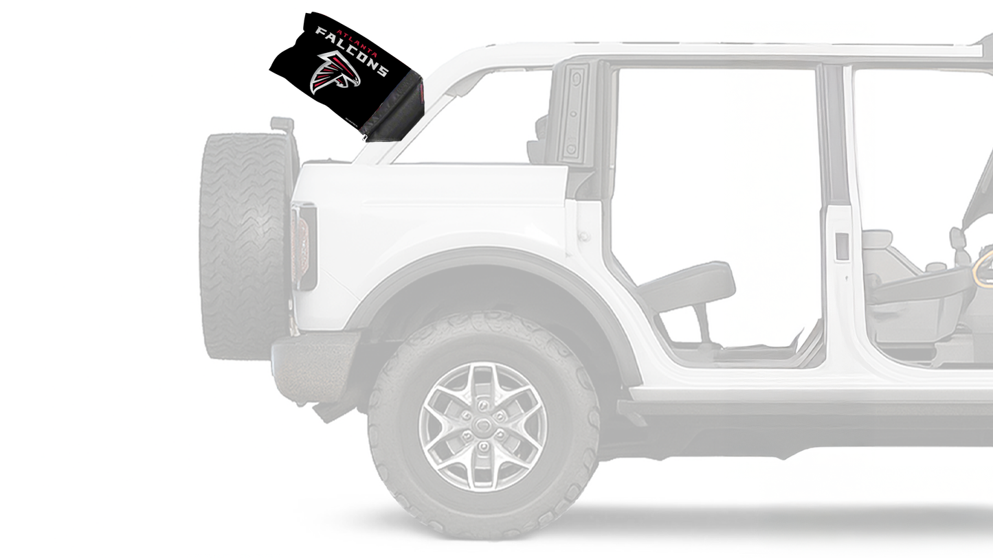 Atlanta Falcons 11"x17" Forever Wave Flag for Bronco