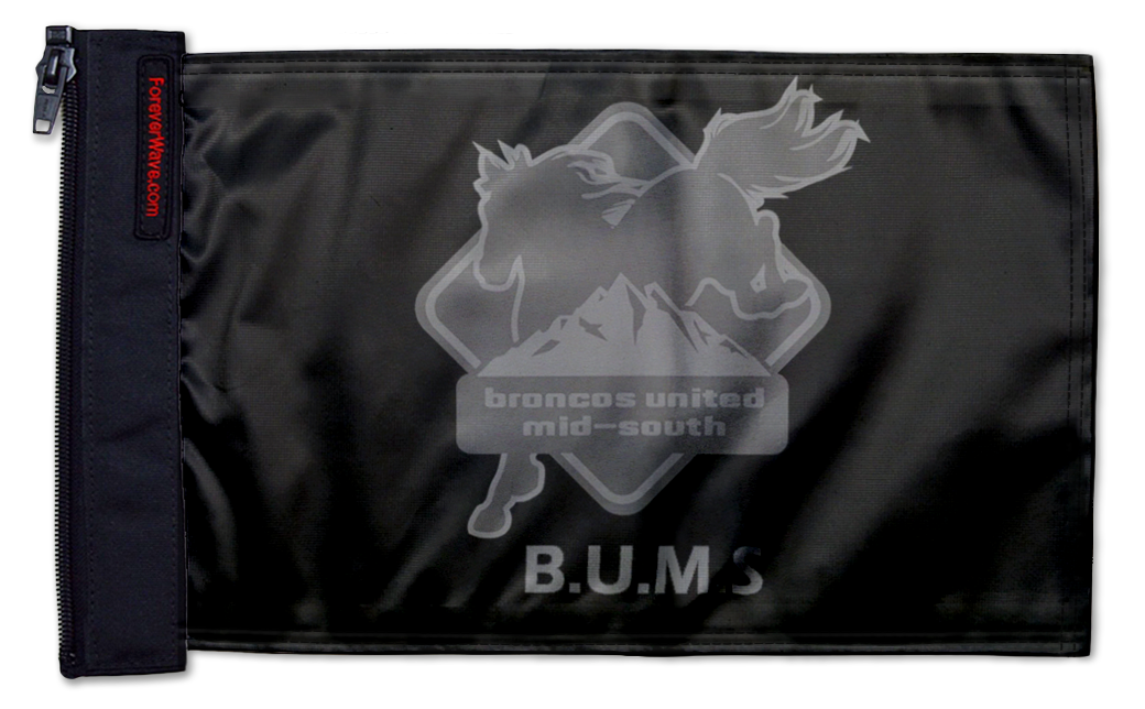 Broncos United Mid-South Flag 12"x18" Forever Wave Flag