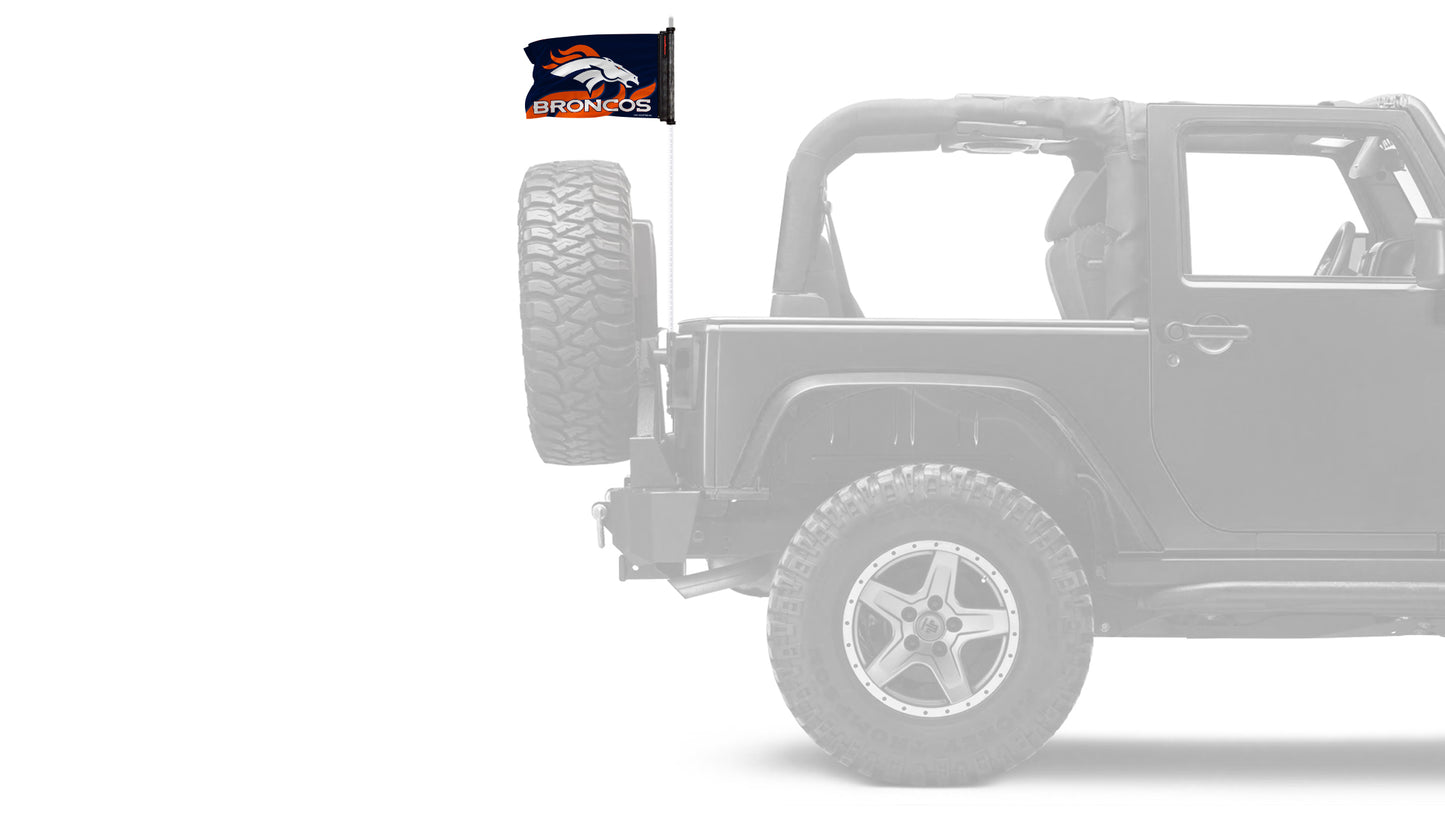 Denver Broncos 11"x17" Forever Wave Flag