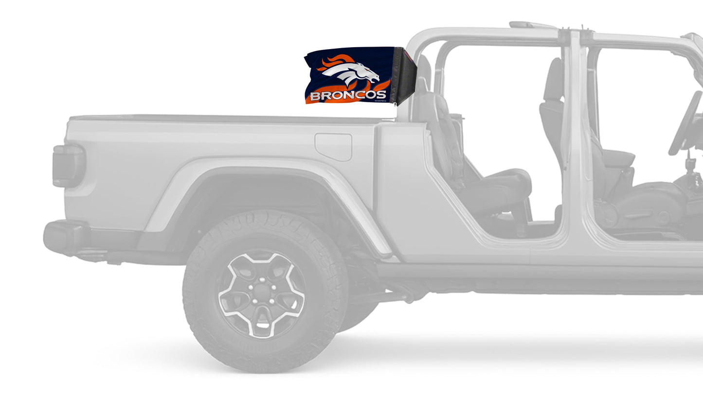 Denver Broncos 11"x17" Forever Wave Flag for Jeep Gladiator JT