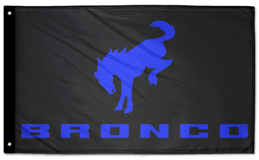 Bucking Bronco 3'x5' Double-Sided Flag