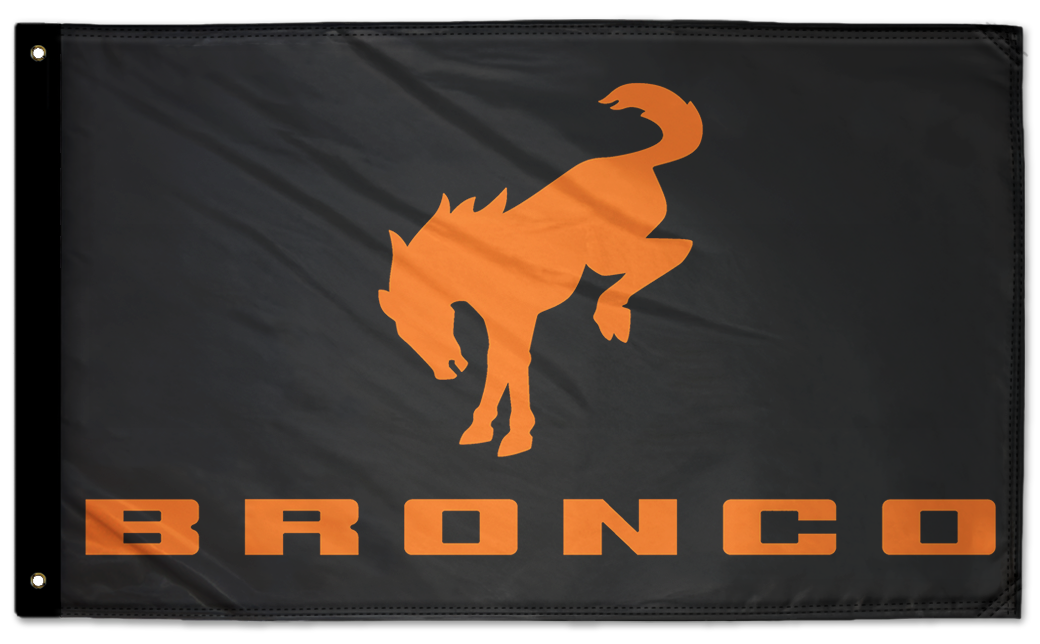 Bucking Bronco 3'x5' Double-Sided Flag