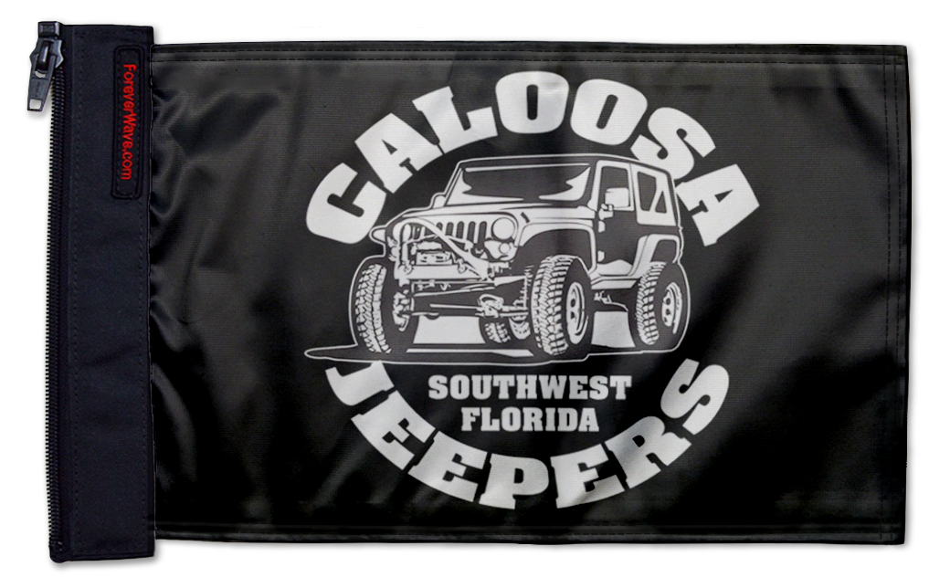 Caloosa Jeepers Flag 12"x18" Forever Wave Flag
