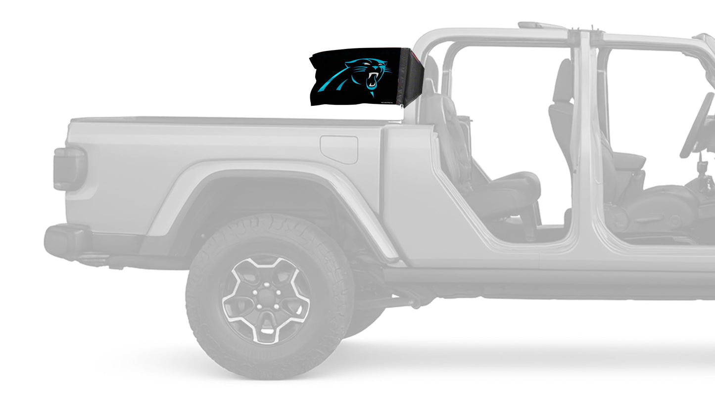 Carolina Panthers 11"x17" Forever Wave Flag for Jeep Gladiator JT
