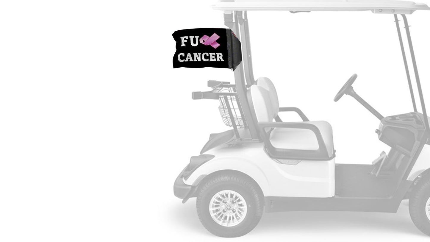 FU Cancer 12"x18" Forever Wave Flag
