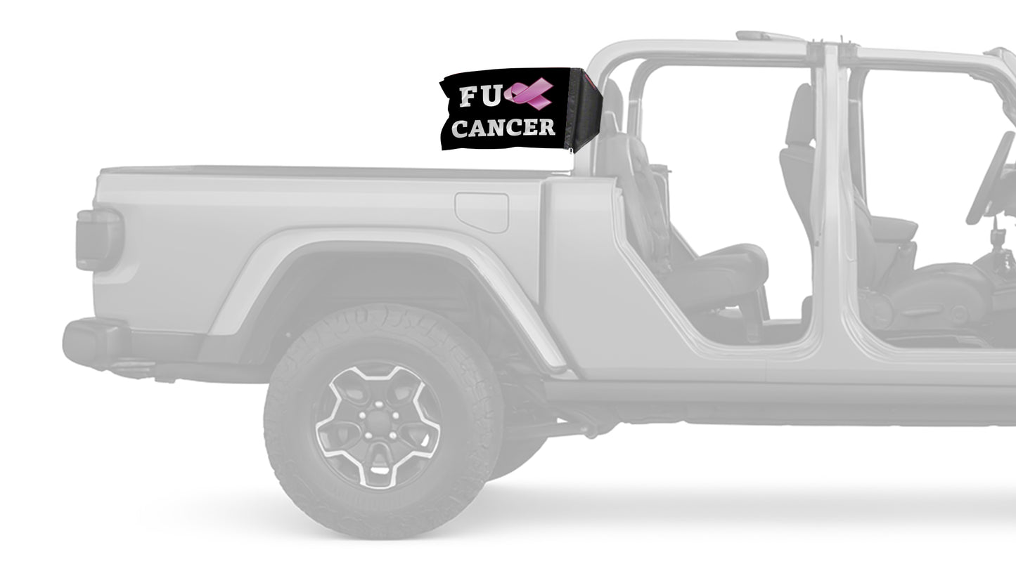 FU Cancer 12"x18" Forever Wave Flag