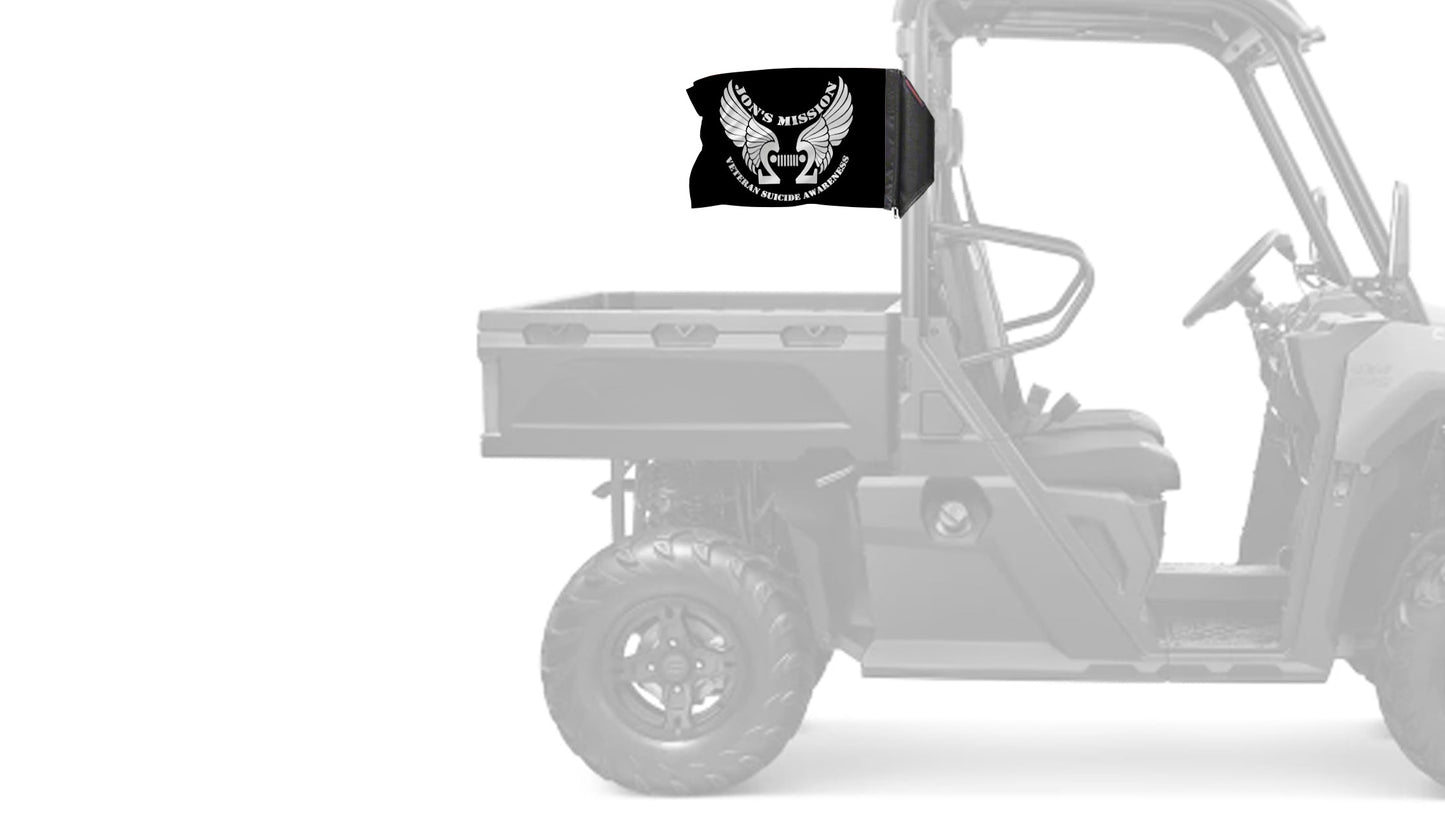 Jon's Mission 22 12"x18" Forever Wave Flag for UTVs