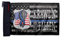Krawl'n For The Fallen 12"x18" Forever Wave Flag for Jeep Wrangler JK 2-Door 2007-2018