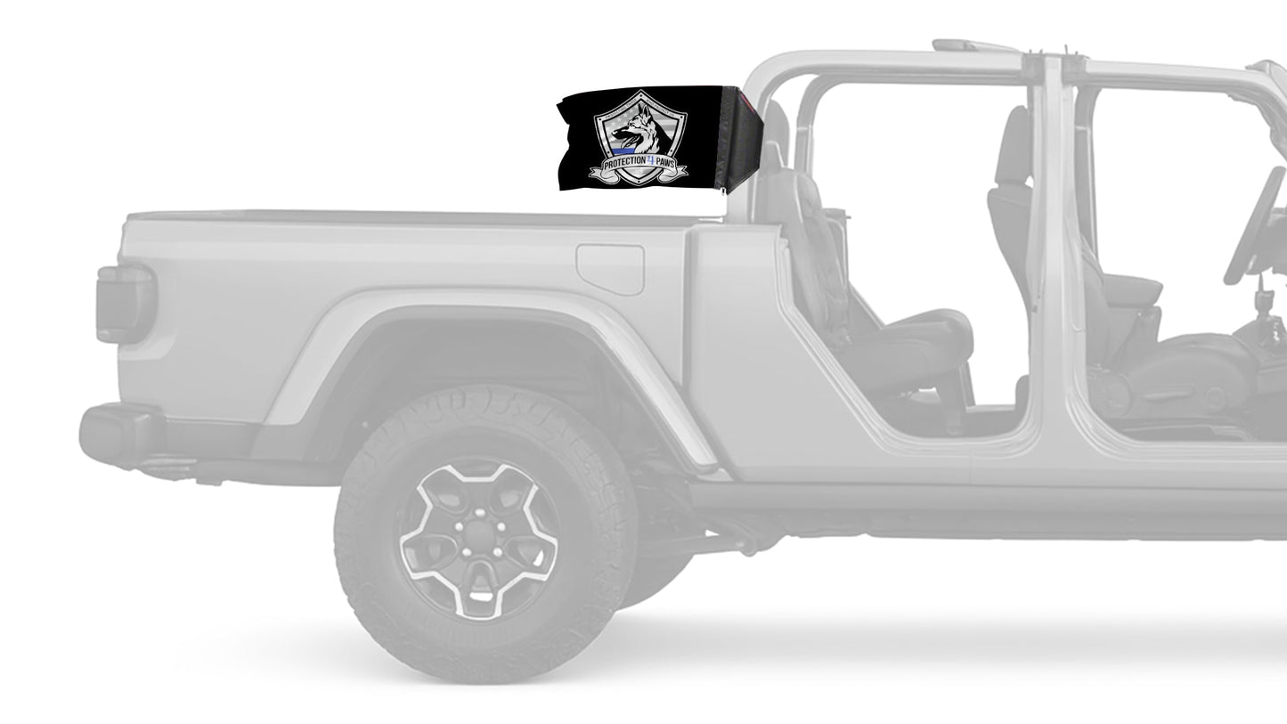 Protection4Paws 12"x18" Forever Wave Flag for Jeep Gladiator JT