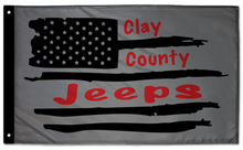 Clay Co Jeeps Flag 3'x5' Double-Sided Flag