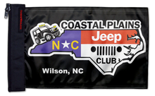 Coastal Plains Jeep Club 12"x18" Forever Wave zip-on flag