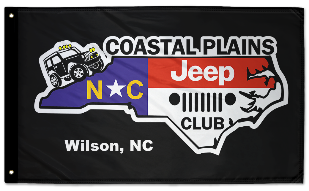 Coastal Plains Jeep Club 3'x5' double-sided flag