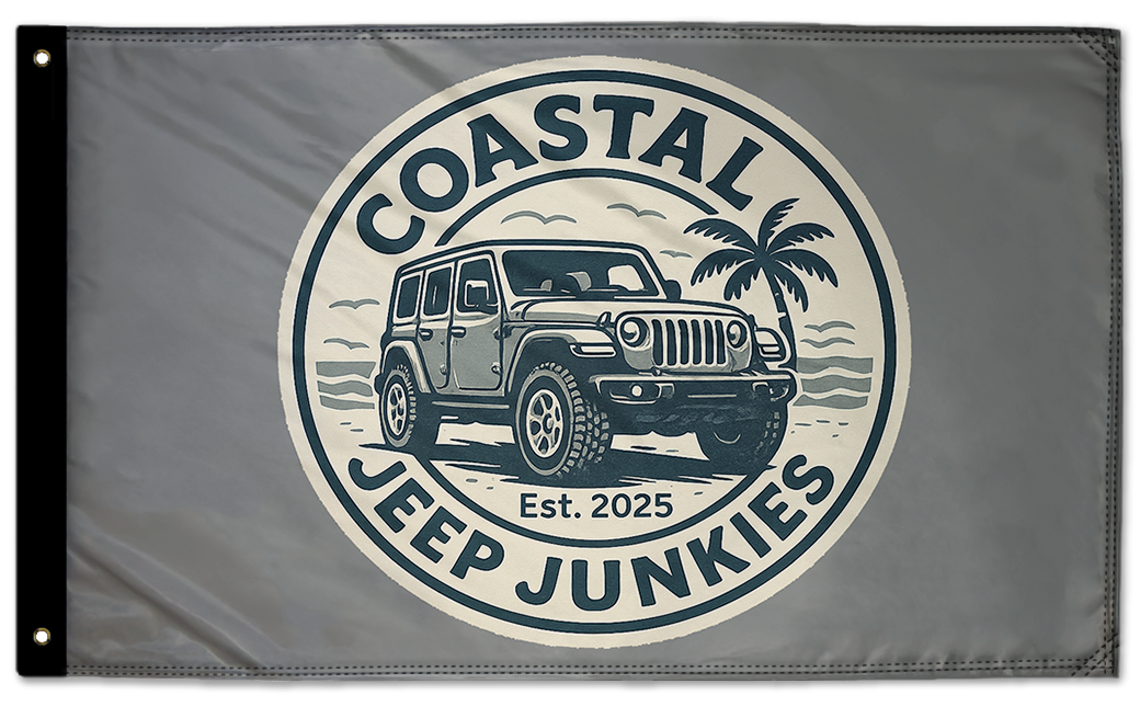 Coastal Jeep Junkies 3'x5' Double-Sided Flag