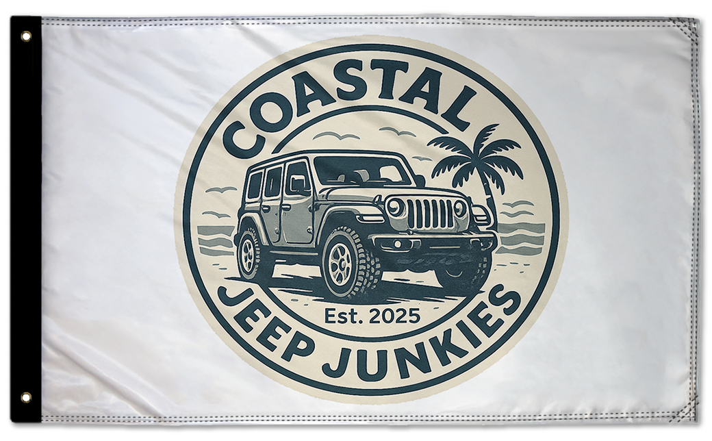 Coastal Jeep Junkies 3'x5' Double-Sided Flag