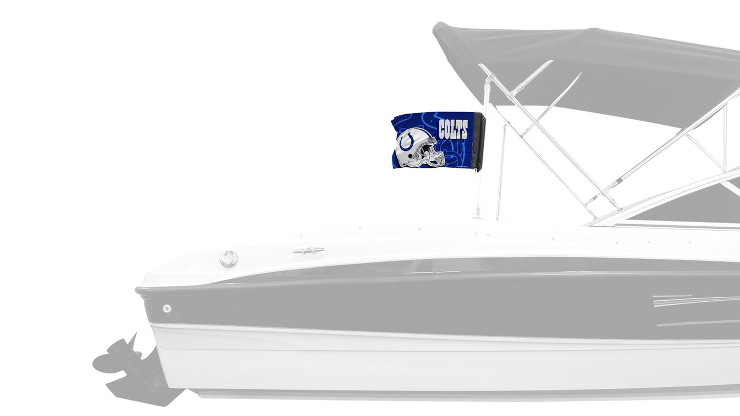 Indianapolis Colts 11"x17" Forever Wave Flag for Boats
