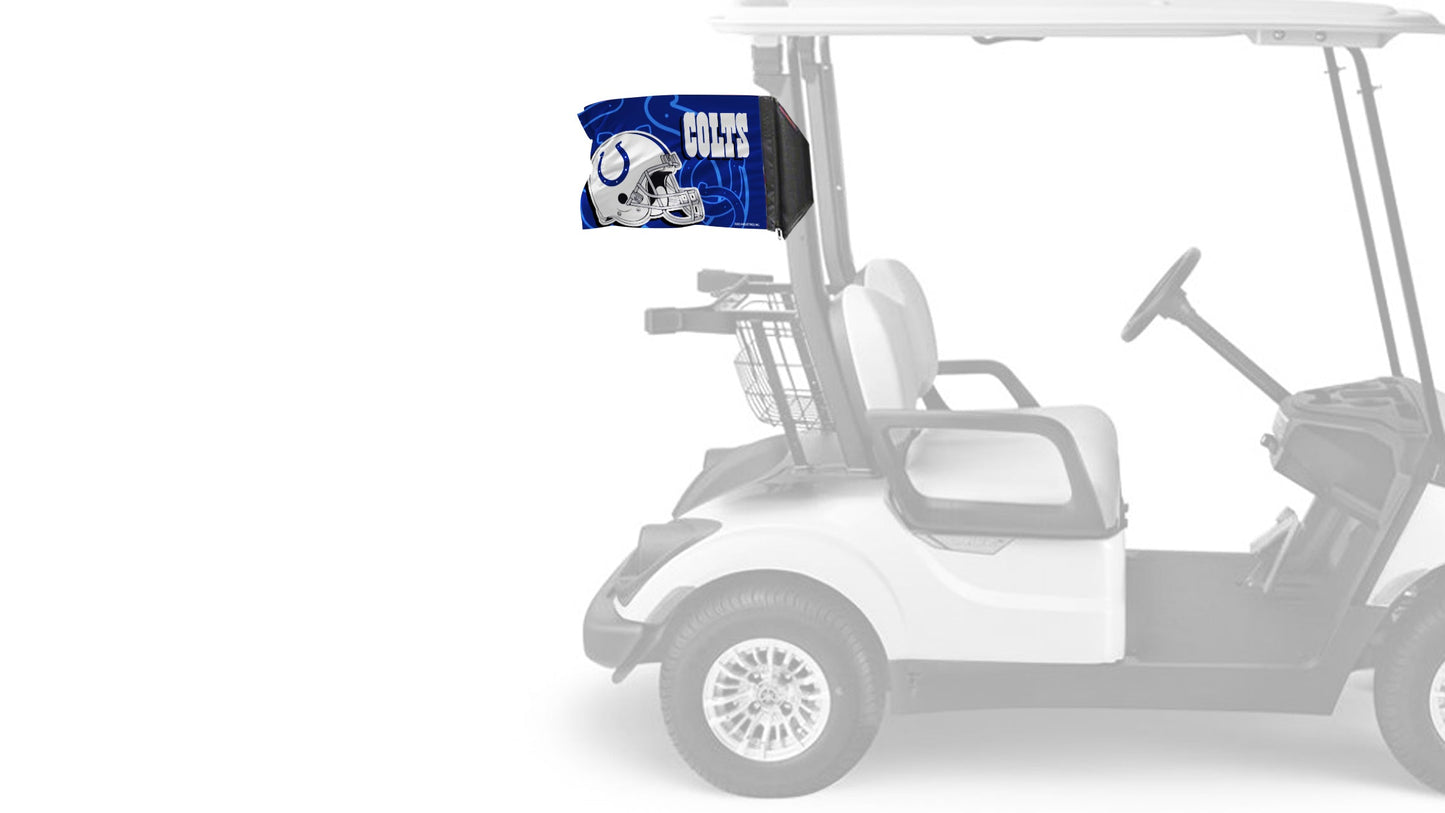 Indianapolis Colts 11"x17" Forever Wave Flag for Golf Carts