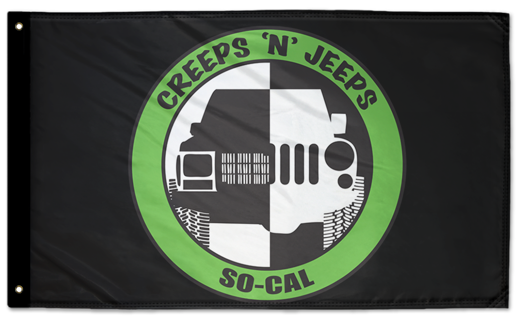 Creeps N Jeeps So-Cal  3'x5' Double-Sided Flag