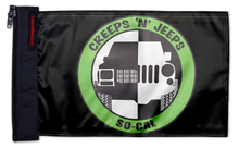 Creeps N Jeeps So-Cal  12"x18" Forever Wave Flag
