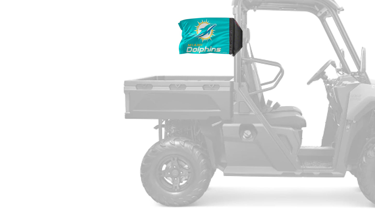 Miami Dolphins 11"x17" Forever Wave Flag for UTVs