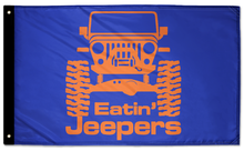 Eatin' Jeepers Flag 3'x5' Double-Sided Flag