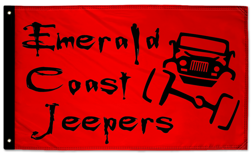 Emarald Coast Jeepers Flag 3'x5' Double-Sided Flag