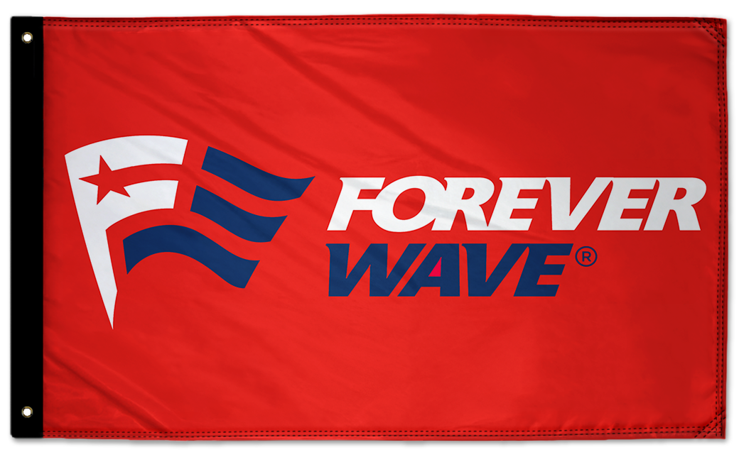 Forever Wave Logo 3'x5' Double-Sided Flag