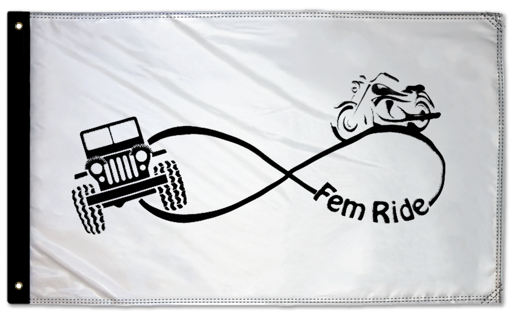 Fem Ride 3'x5' Double-Sided Flag