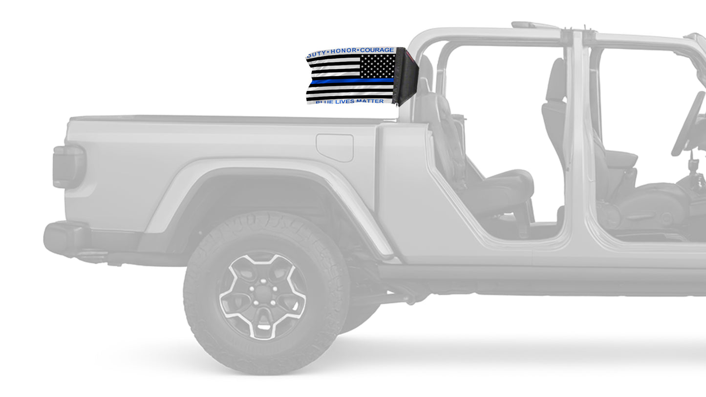 Blue Lives Matter 12"x18" Forever Wave Flag