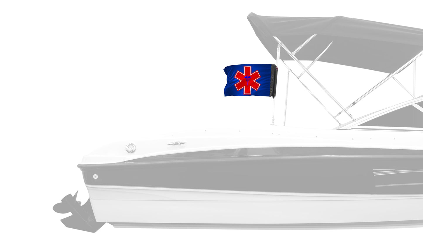 Medical 12"x18" Forever Wave Flag for Boats