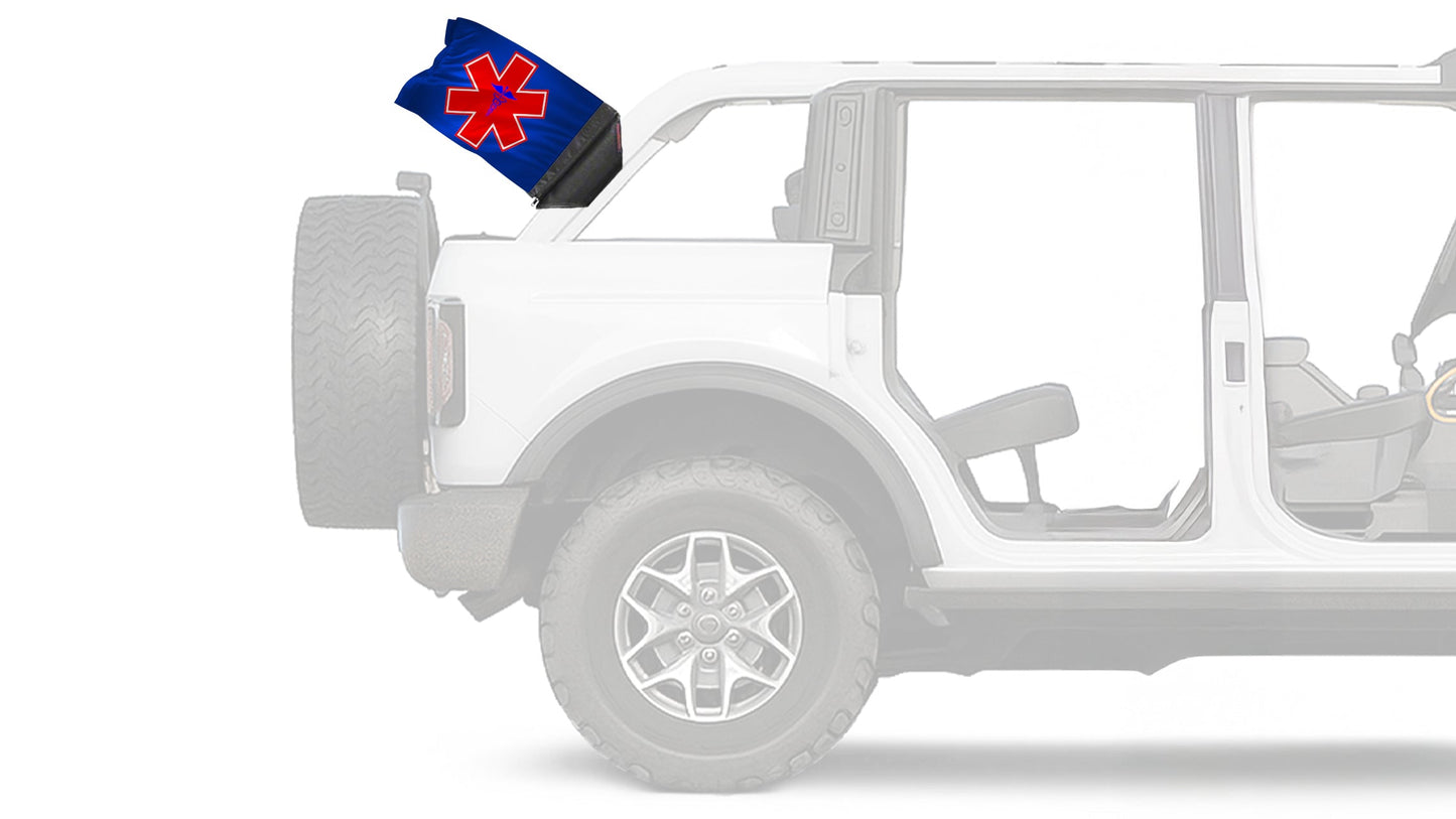Medical 12"x18" Forever Wave Flag for Bronco