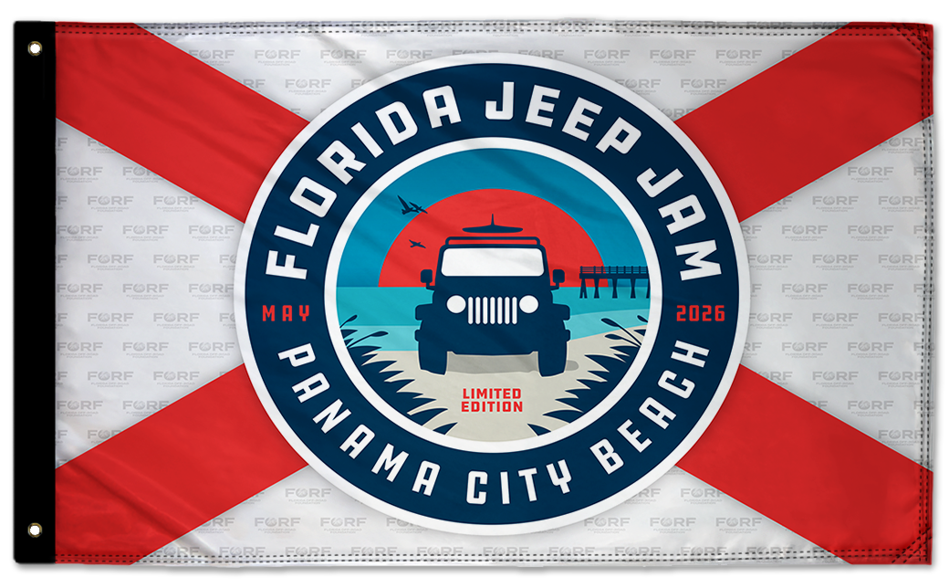 Florida Jeep Jam 2026 3'x5' Double-Sided Flag
