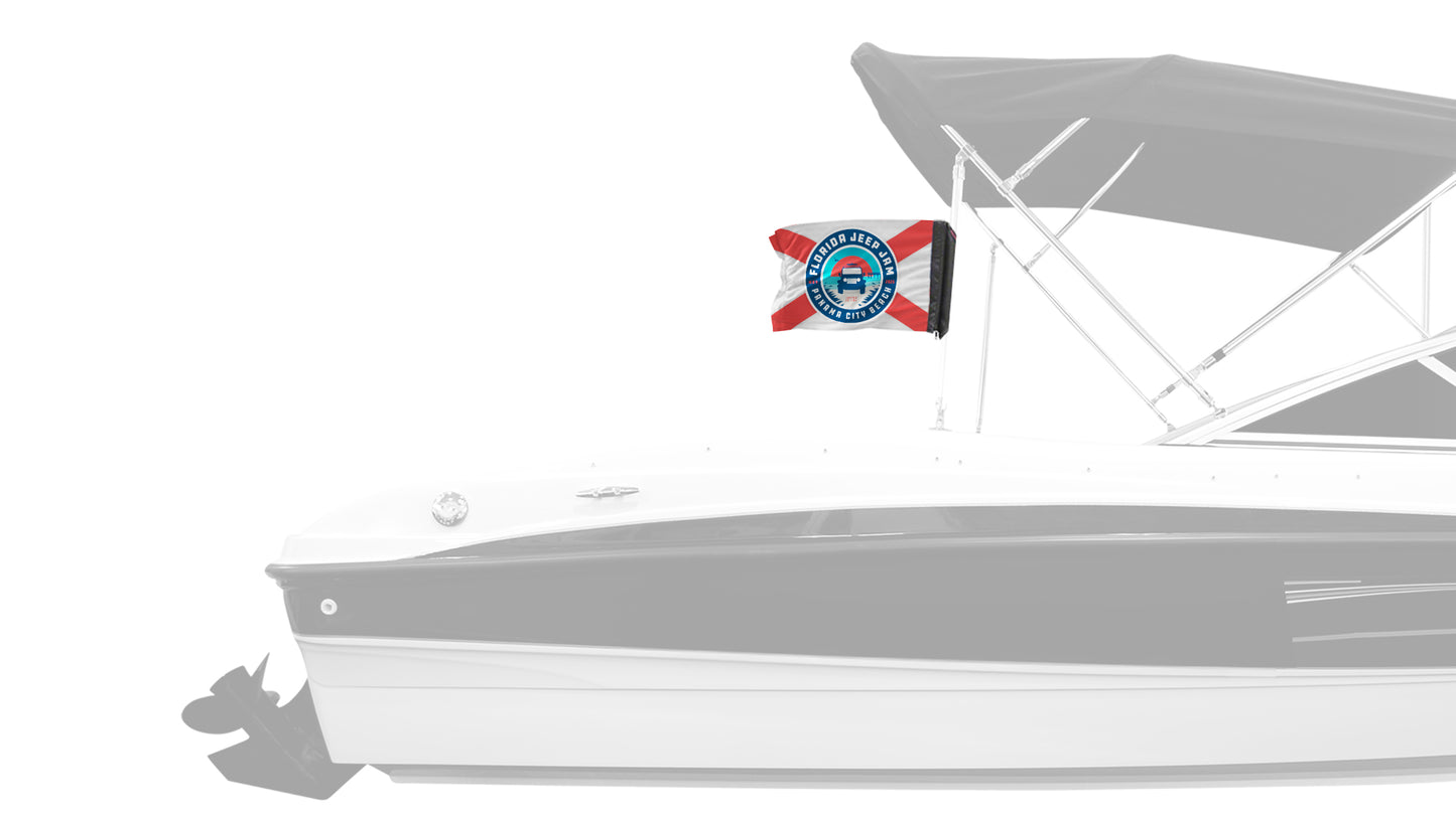 Florida Jeep Jam 2026 12"x18" Forever Wave Flag