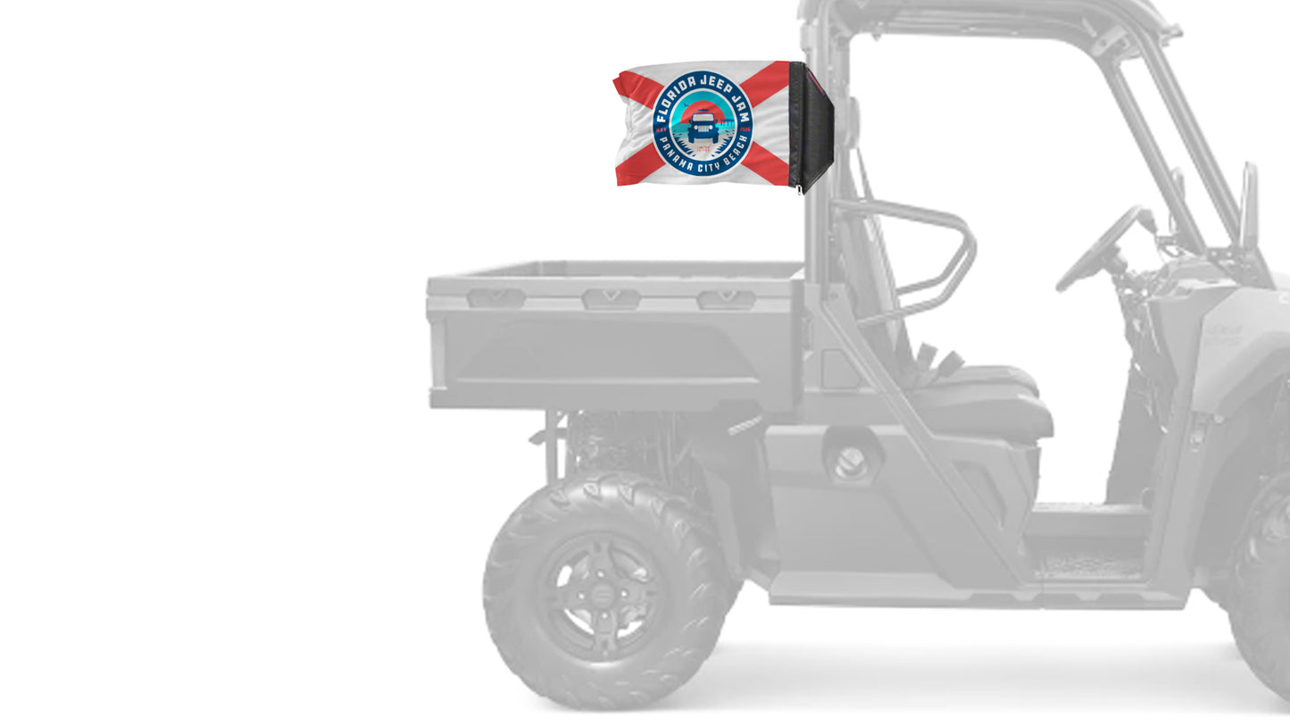 Florida Jeep Jam 2026 12"x18" Forever Wave Flag