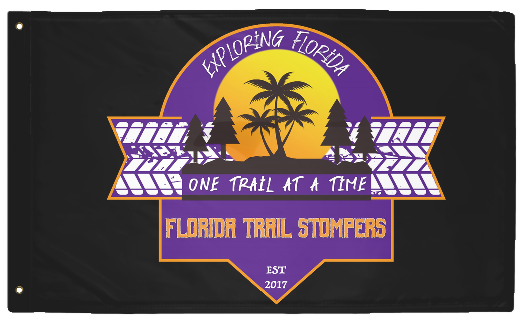 Florida Trail Stompers Purple 3'x5' double-sided flag