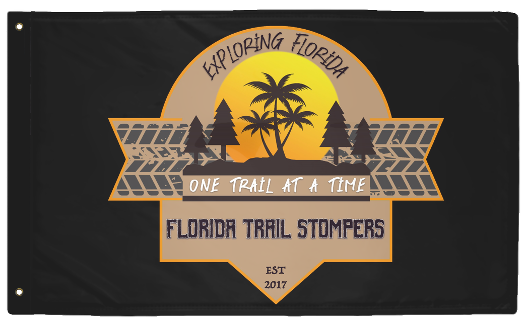 Florida Trail Stompers Tan 3'x5' double-sided flag