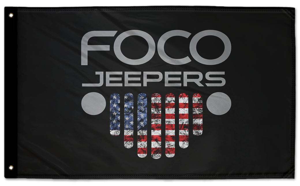 FOCO Jeepers 3'x5' Double-Sided Flag