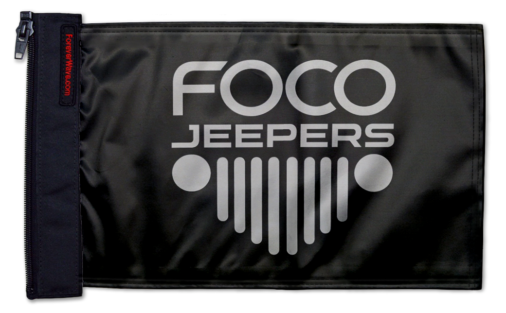 FOCO Jeepers 12"x18" Forever Wave Flag