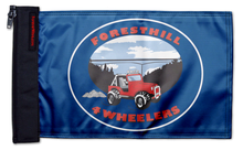 Foresthill 4 Wheelers 12"x18" Forever Wave Flag