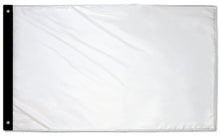 Custom double-sided 3'x5' flag template, blank white