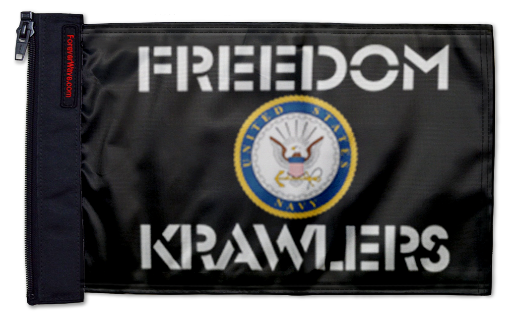Freedom Krawlers Flag 12"x18" Forever Wave Flag