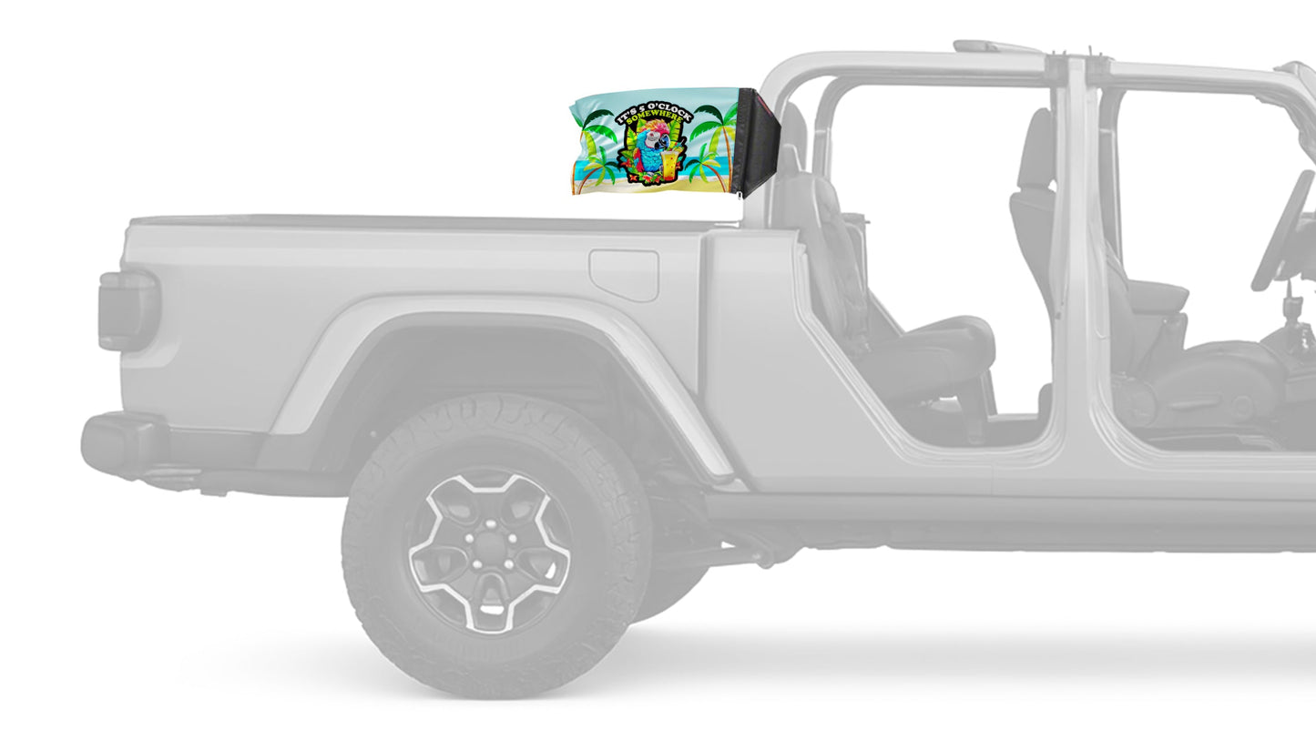 5 O'Clock 12"x18" Forever Wave Flag for Jeep Gladiator JT